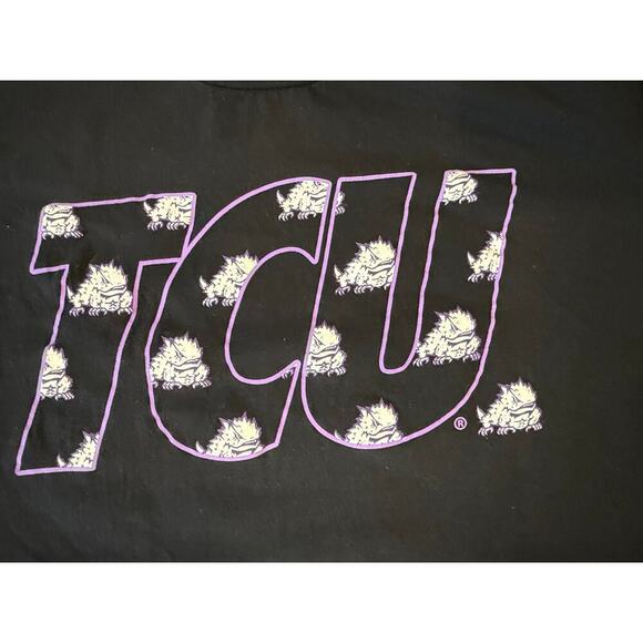 other Tops - TCU TEXAS CHRISTIAN UNIVERSITY 100% cotton Collegiate Tee T-Shirt XL Gameday